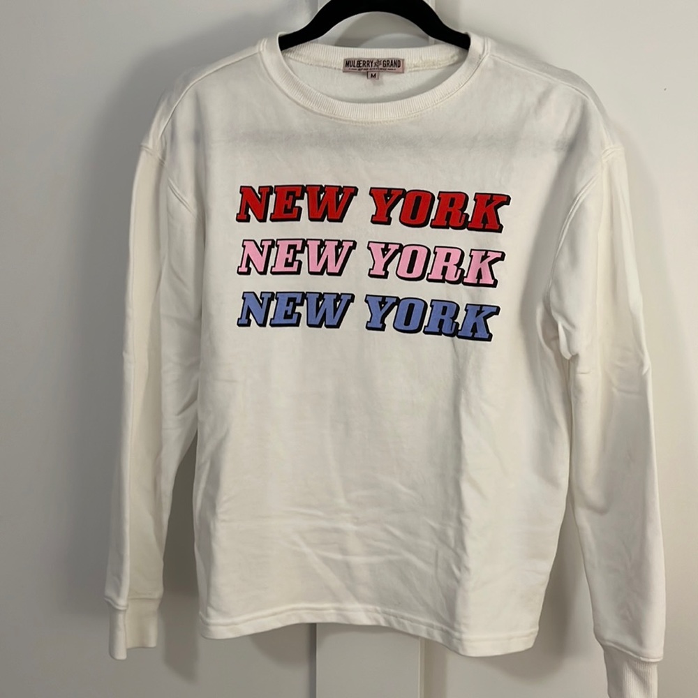 NEW YORK cotton sweatshirt